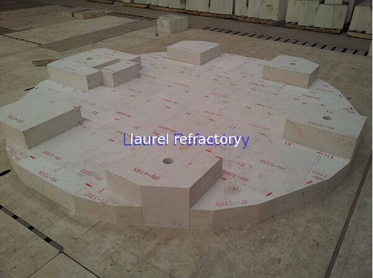 Fire Resistant Corundum Refractory Bricks Fused Zircon Corundum Brick for Glass Furnace Kiln